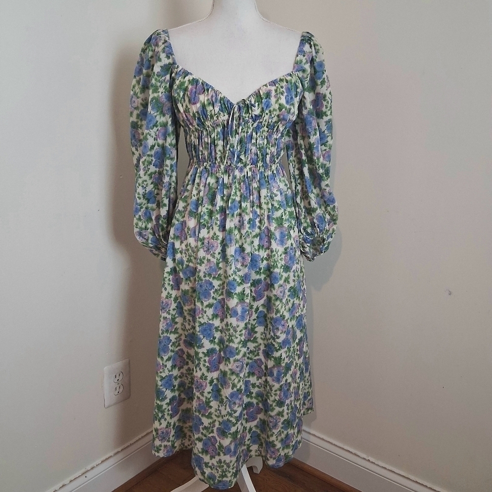 For Love And Lemons Bridget Midi Dress Size Small - Picture 9 of 16